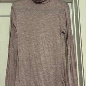 Light Purple Long Sleeve Turtleneck Top